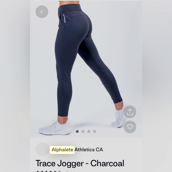 Alphalete trace joggers in charcoal new with tags size medium - Picture 1 of 2